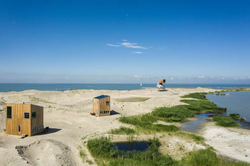 Overnachten aan zee: 9 huisjes op het strand